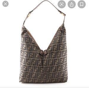 Fendi V zip Zucca handbag